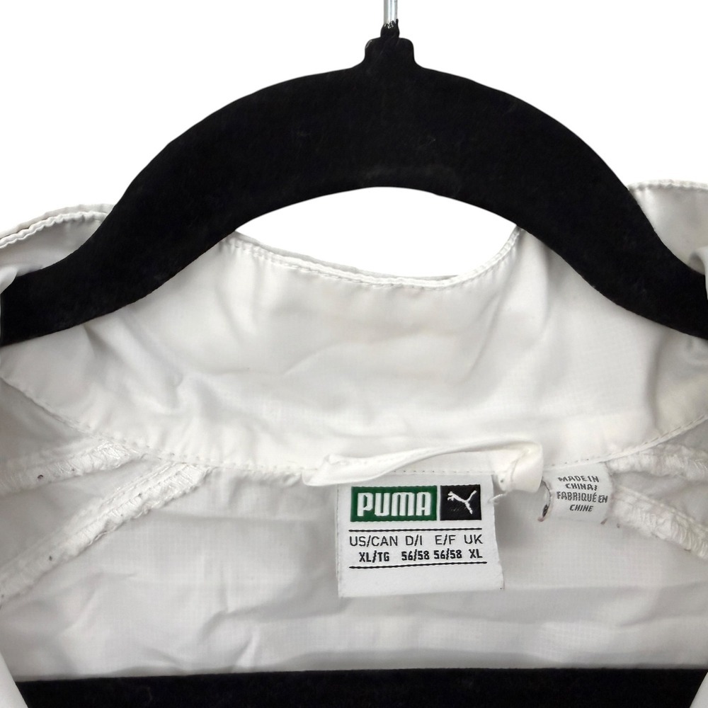 PUMA Womens White Lightweight Hooded Quarter Zip Anorak Windbreaker Jacket XL* - Picture 4 of 8
